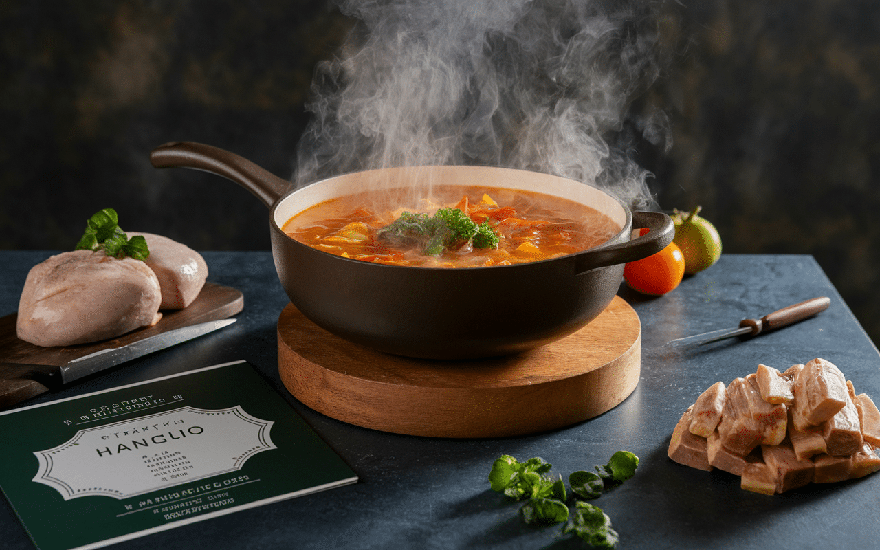 Fond de veau halal cuillere bois certificat cuisine
