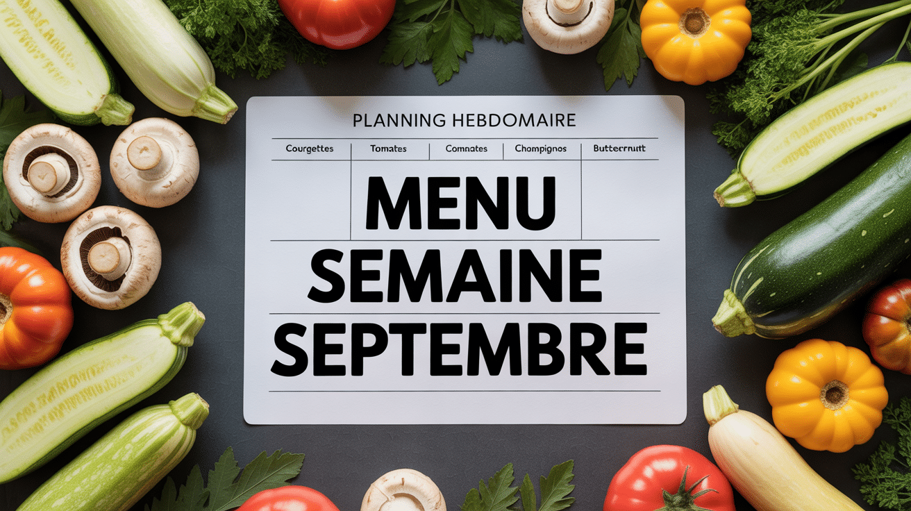 idee menu semaine septembre table legumes planning