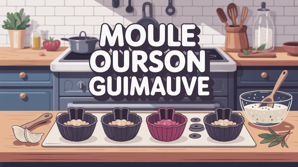 Moule ourson guimauve silicone pâtisserie maison