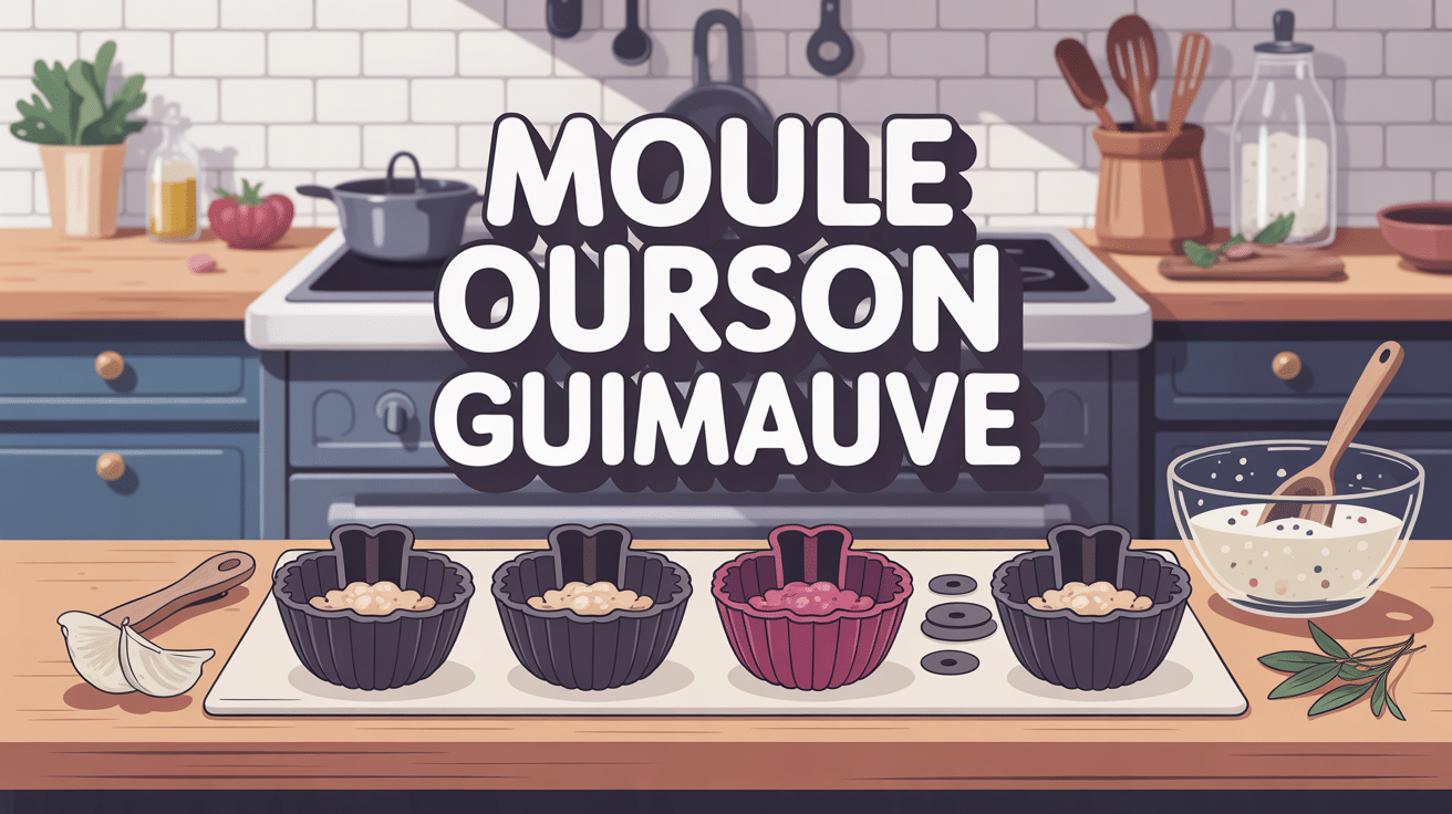 Moule ourson guimauve silicone pâtisserie maison
