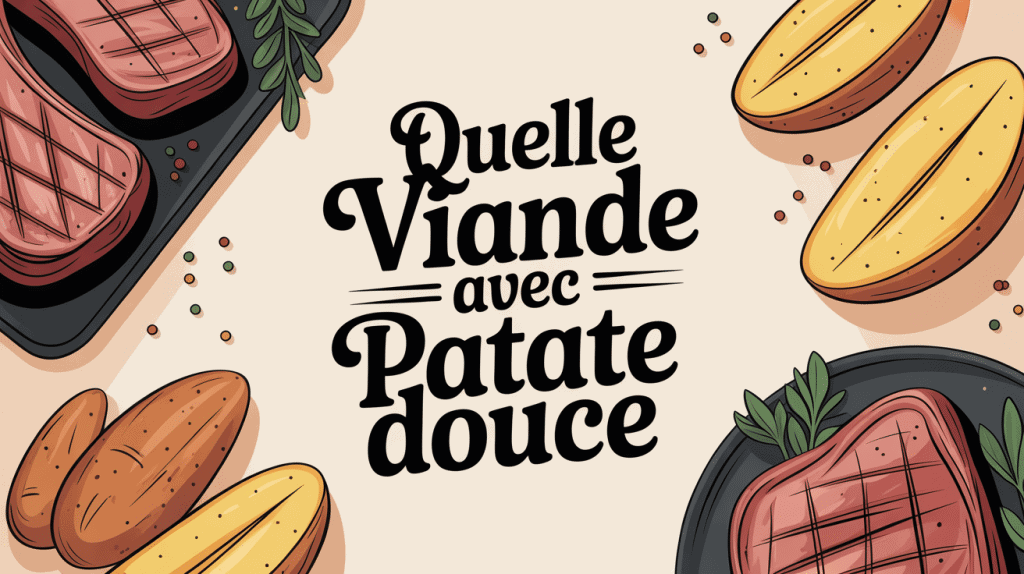 quelle viande pour accompagner patate douce image assiette viande grillée et patate douce