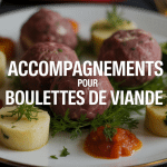 accompagnement boulette de viande élégant et varié