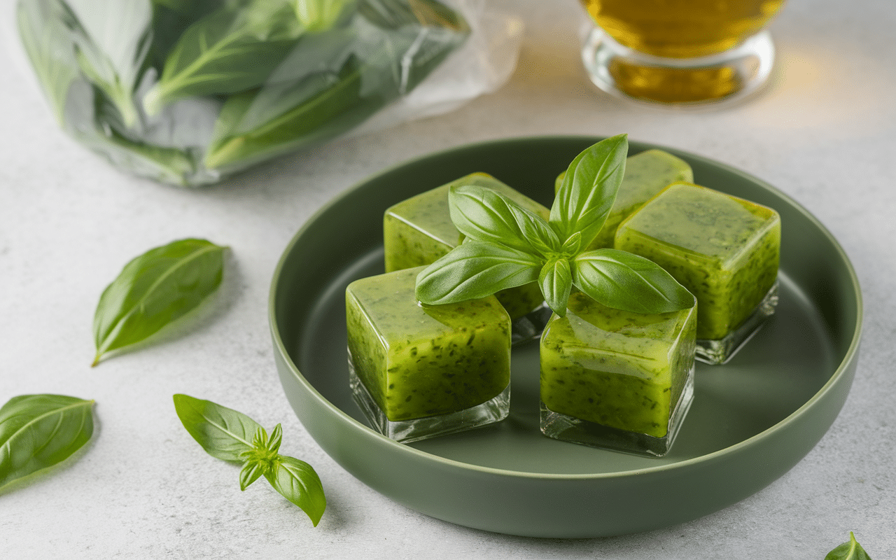 Basilic conserver basilic congelé