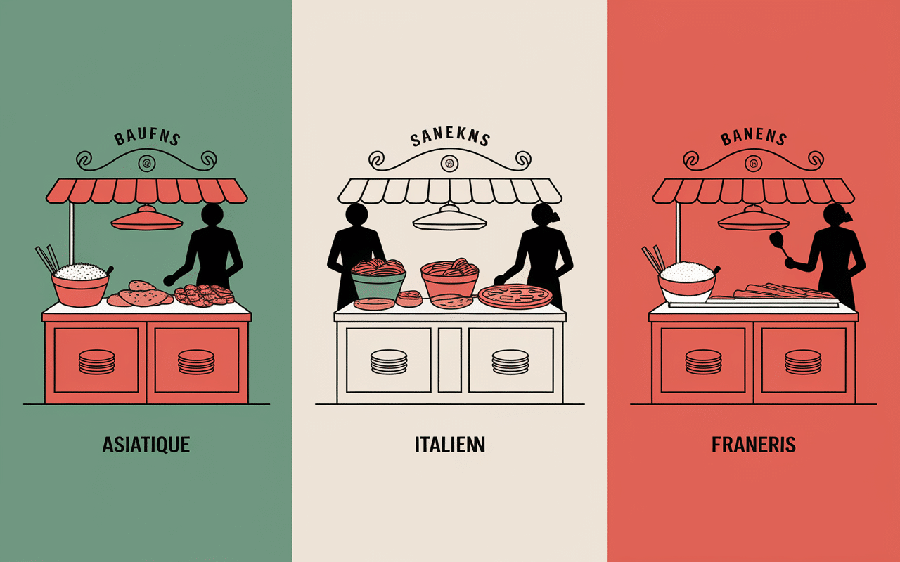 buffet à volonté lyon stations asiatiques italiennes françaises