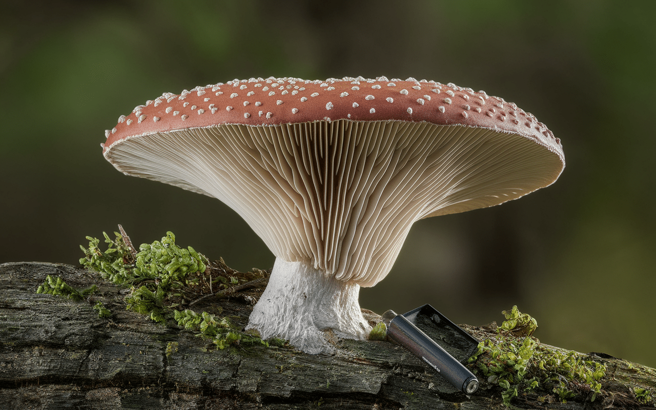 champignon la poule des bois gros plan chapeau pied