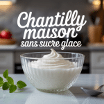 chantilly maison sans sucre glace bol cuisine moderne
