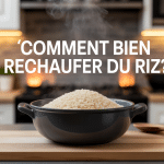 comment réchauffer du riz illustration bol fumant cuisine