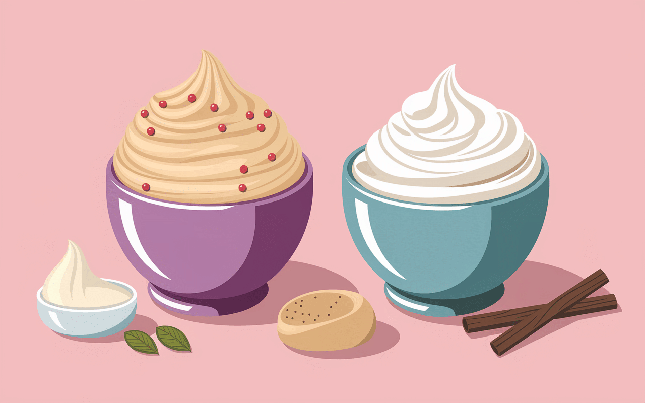 différence chantilly maison sans sucre glace traditionnelle