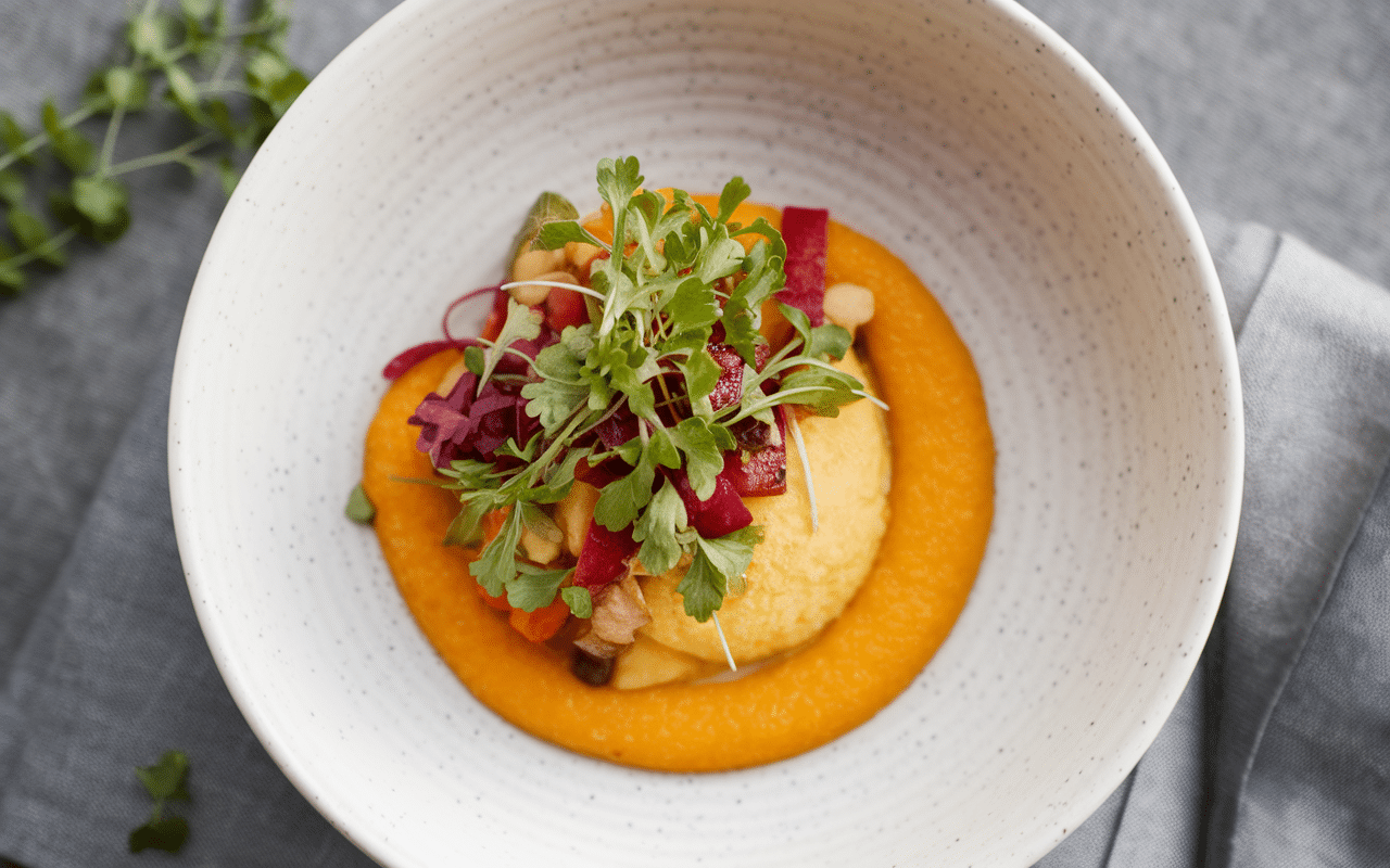 Confit de canard accompagnement alternatives légumes polenta