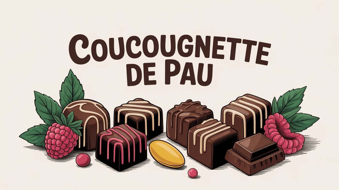 Coucougnette de Pau décorée amandes et framboises