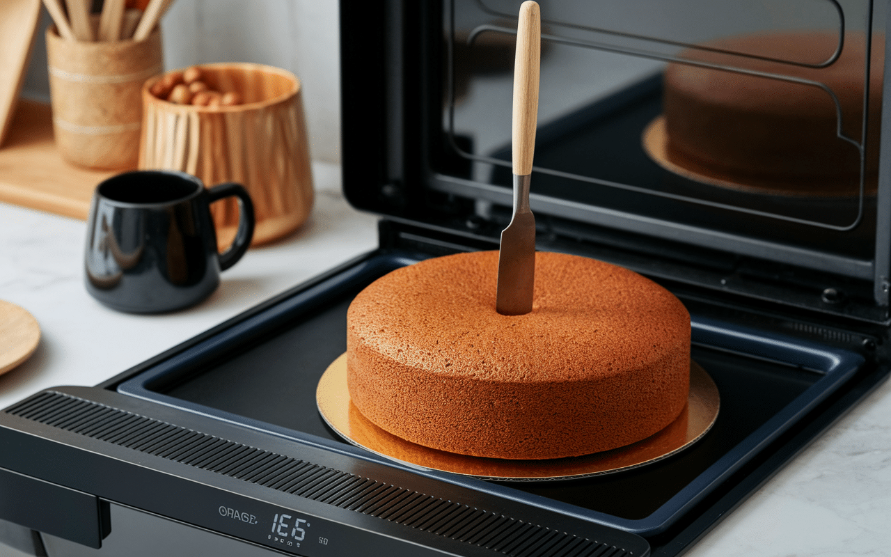 cuisson cake banane chocolat sans beurre à 165°C