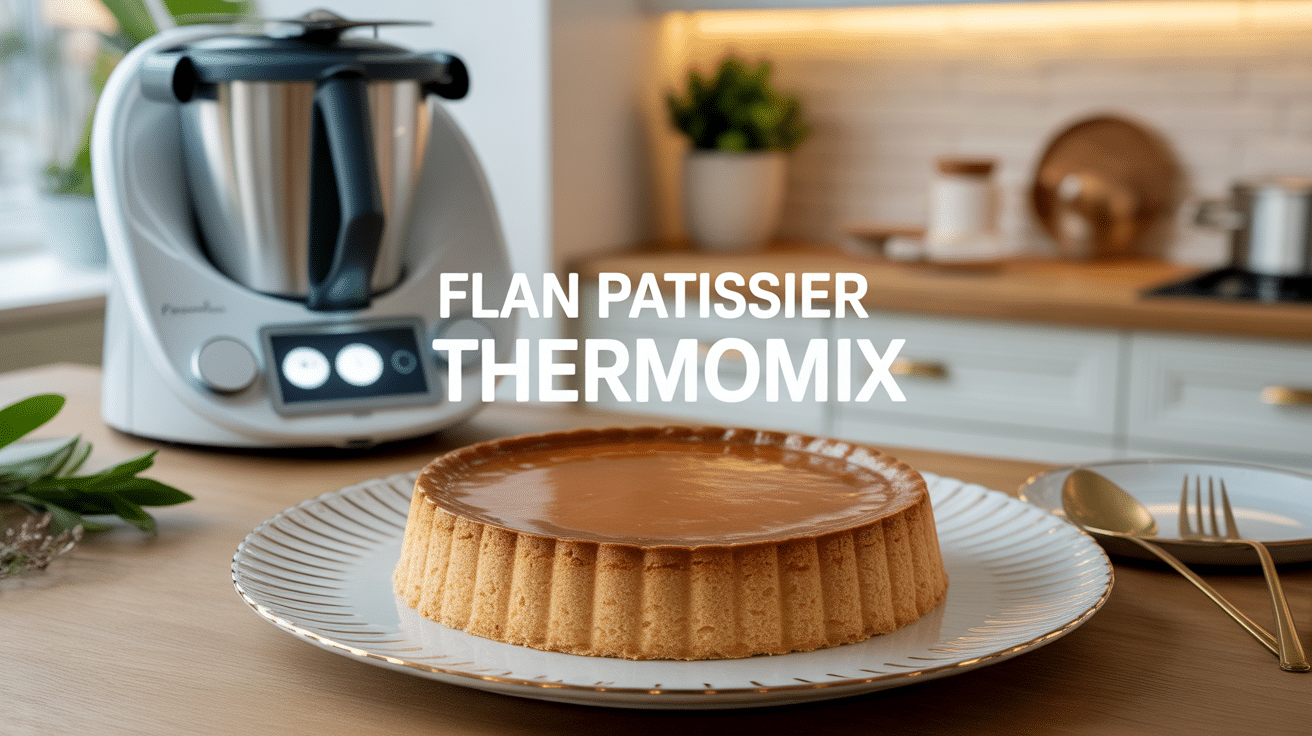 flan patissier thermomix dore sur assiette