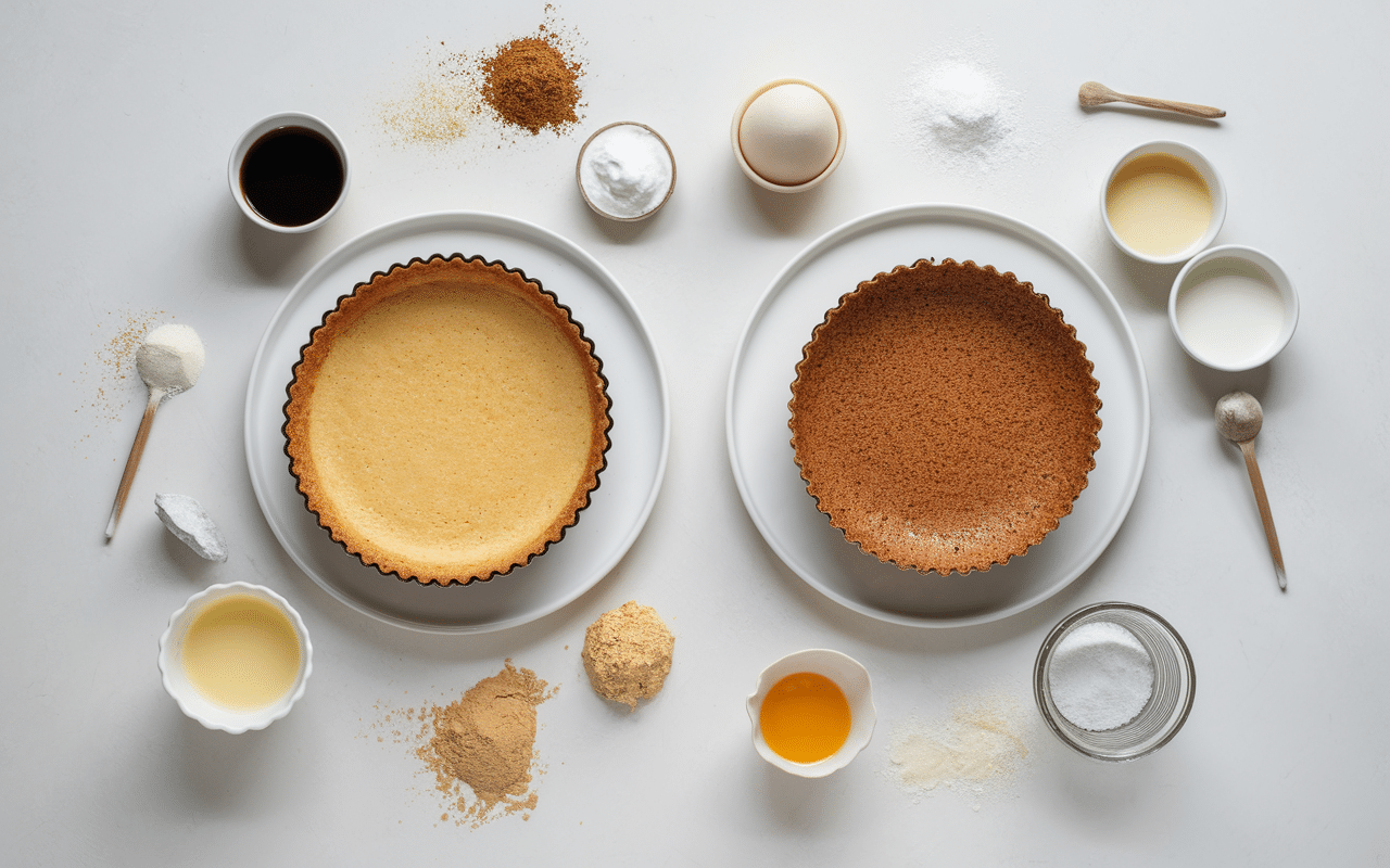 Flan sans sucre comparé à flan traditionnel avec édulcorants naturels