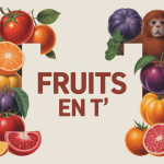 composition avec fruits en t tomates tangerines tamarins tamarillos