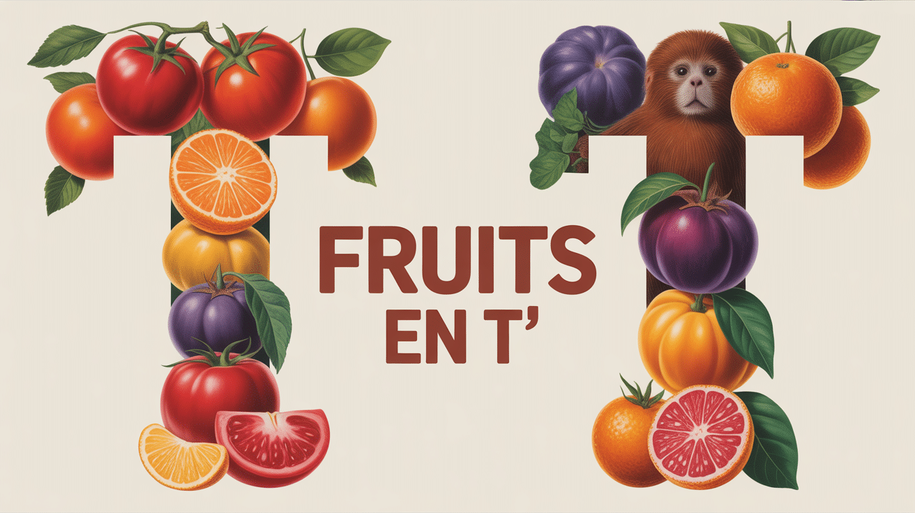 composition avec fruits en t tomates tangerines tamarins tamarillos