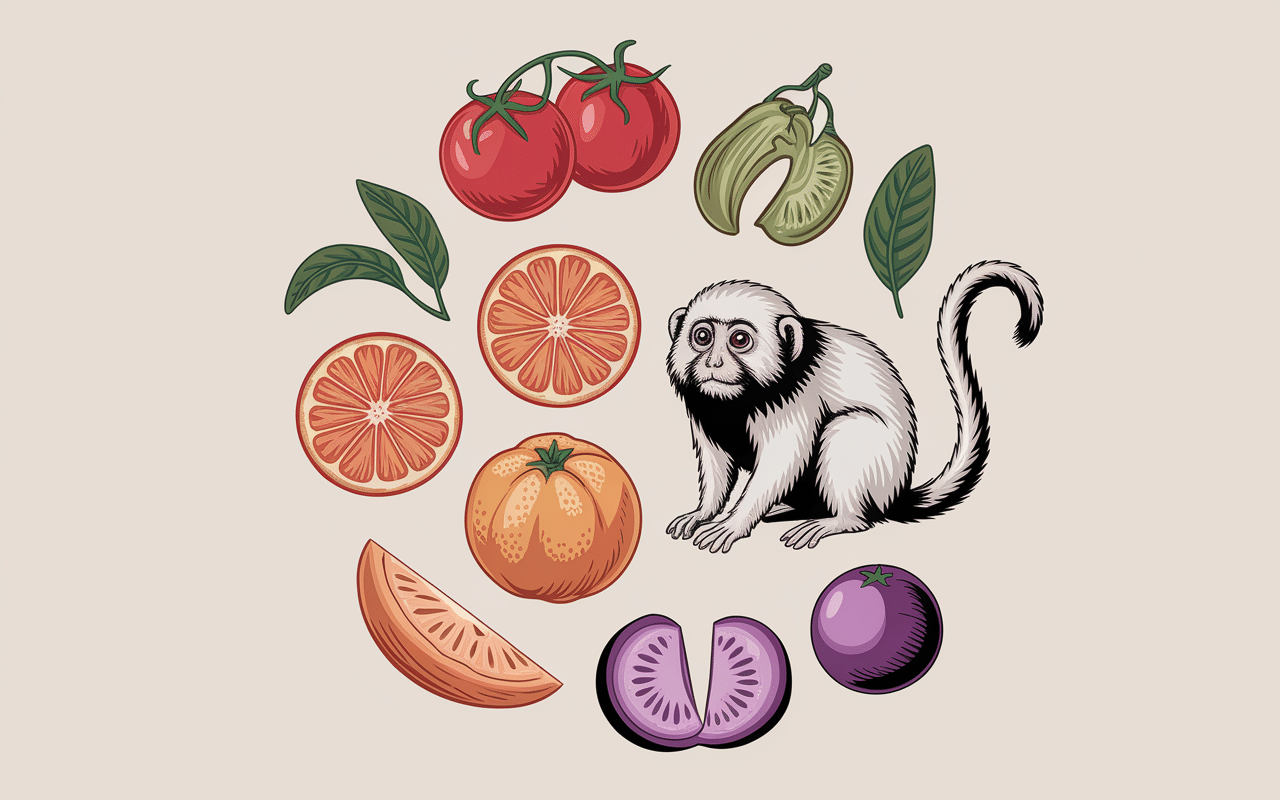 cercle de fruits en t tomates cerises tangerines tamarins tamarillos