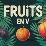 illustration artistique fruits en v exotiques