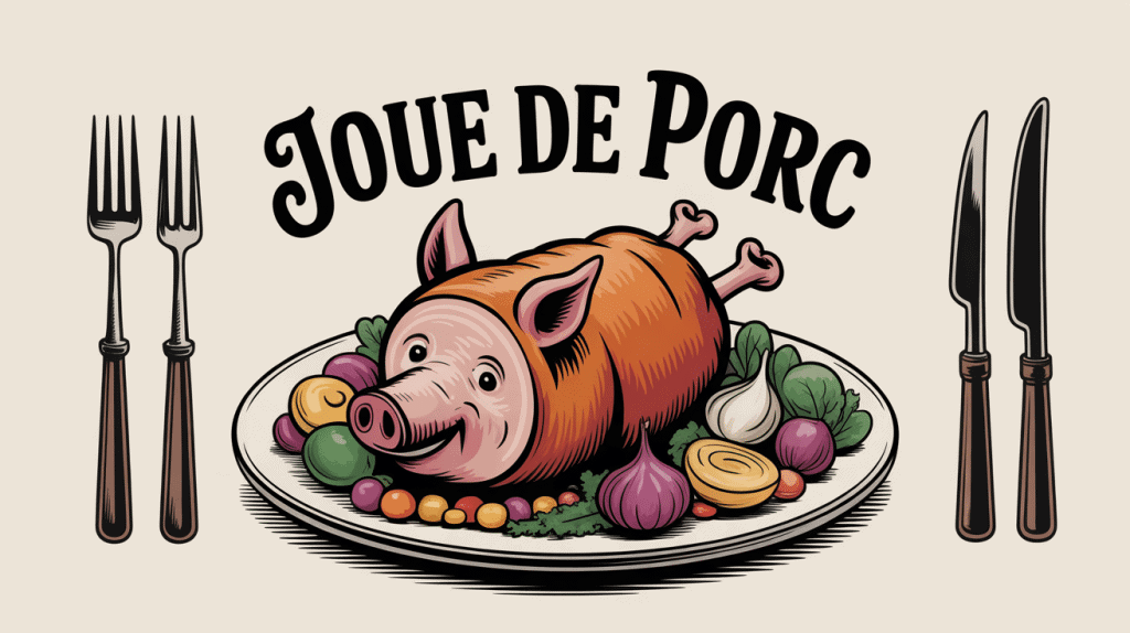 joue de porc cuite fondante avec legumes