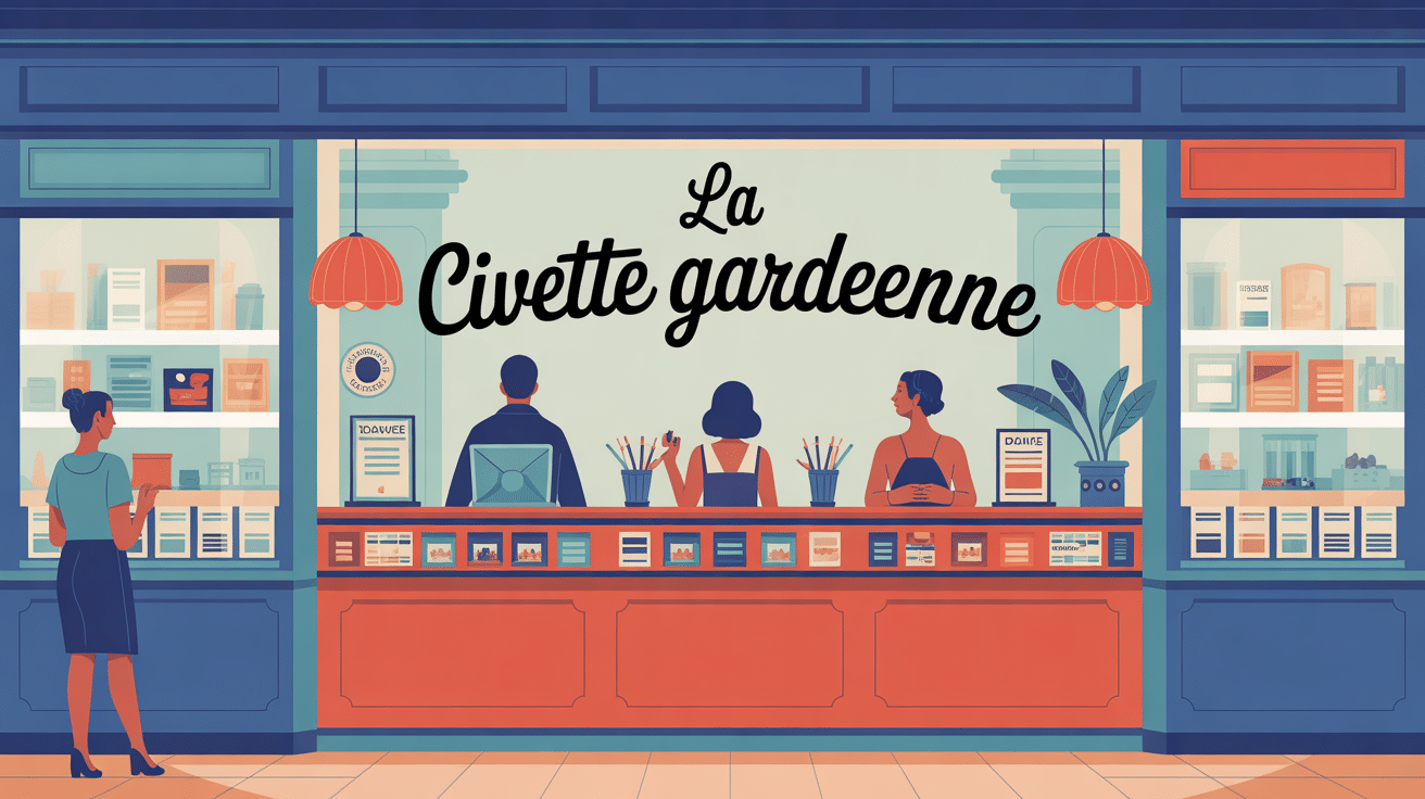 Façade de la Civette Gardéenne bureau de tabac presse jeux