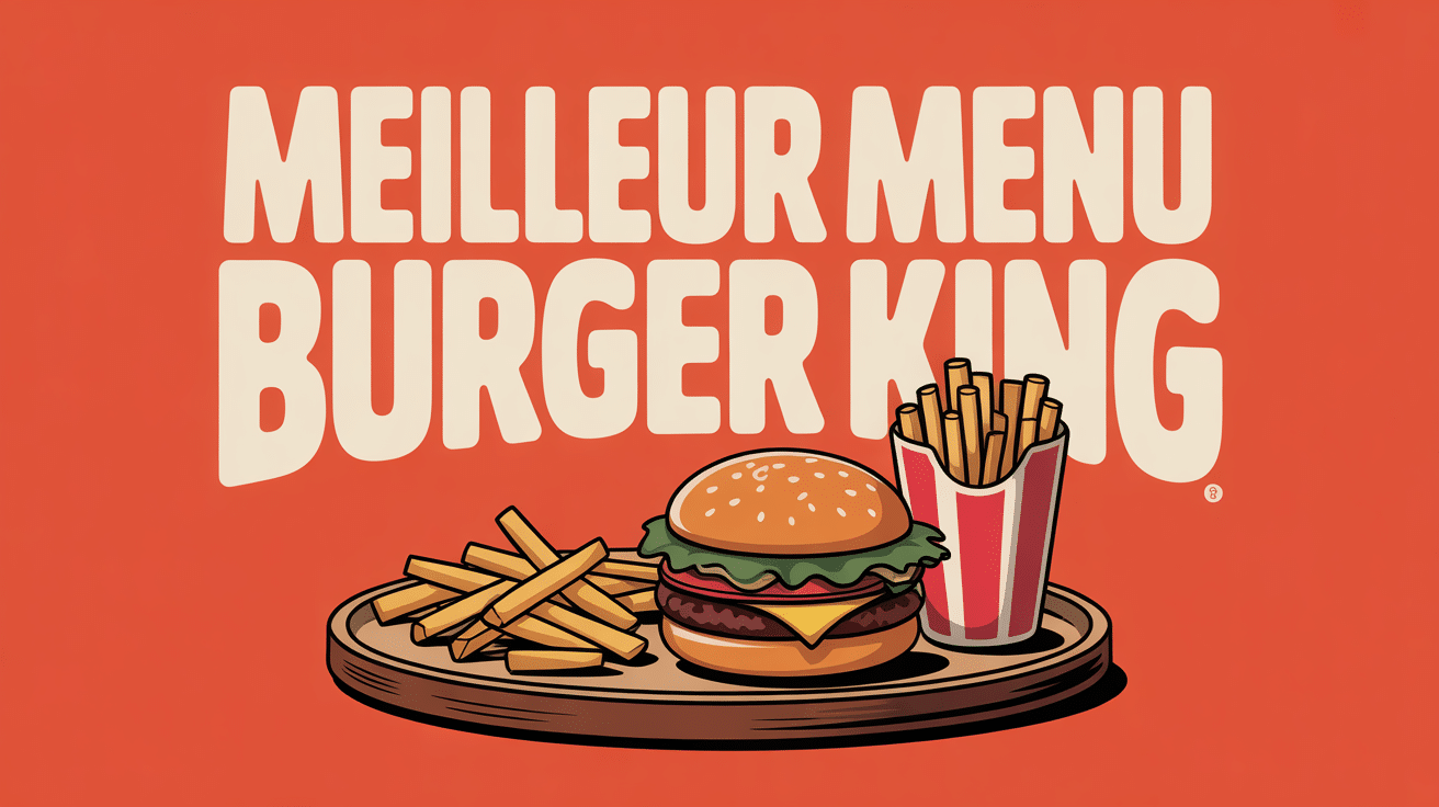 Meilleur menu Burger King illustration plateau