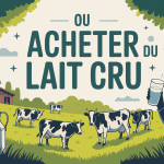 Ou acheter du lait cru illustration ferme
