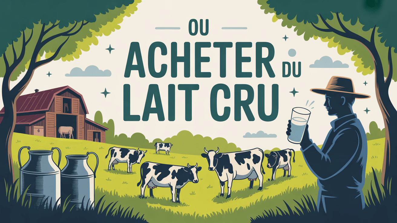 Ou acheter du lait cru illustration ferme