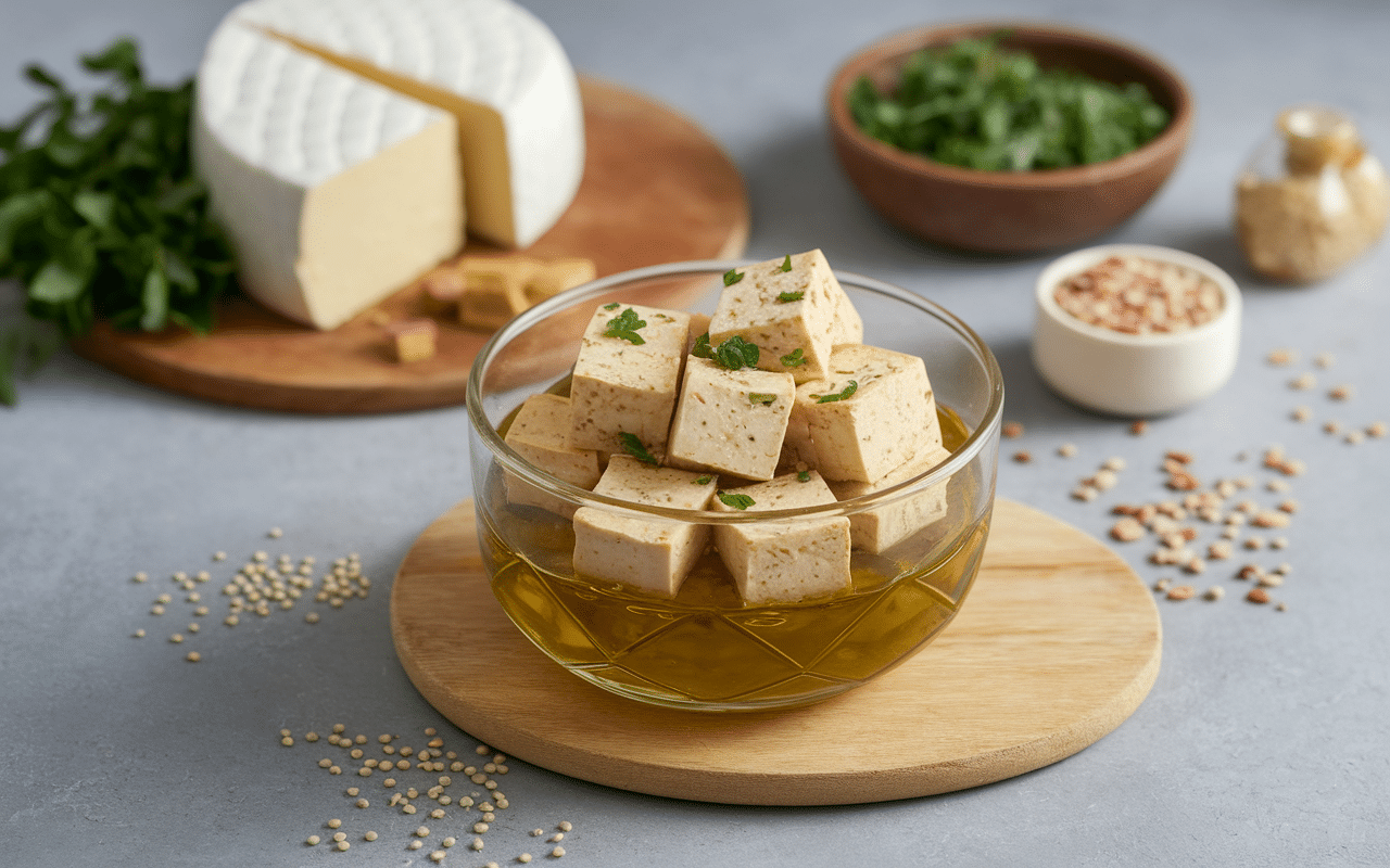 par quoi remplacer la feta tofu mariné vegan alternatives