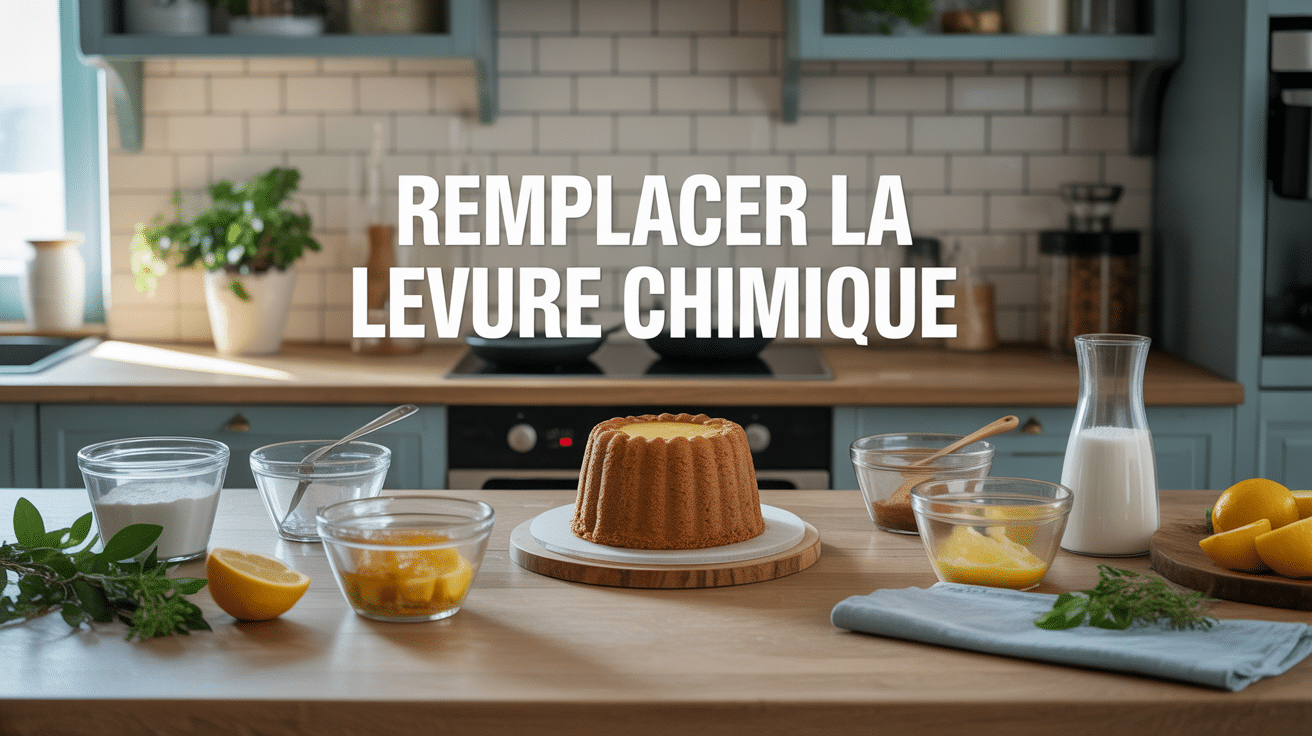 Par quoi remplacer la levure chimique avec ingredients naturels et gateau moelleux
