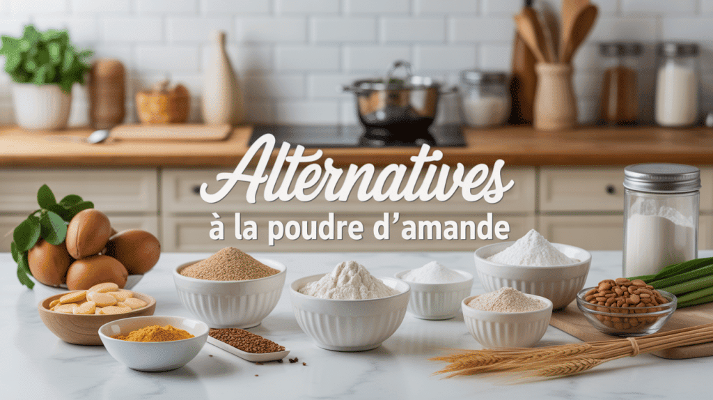 Vue ingrédients par quoi remplacer la poudre d'amande en cuisine