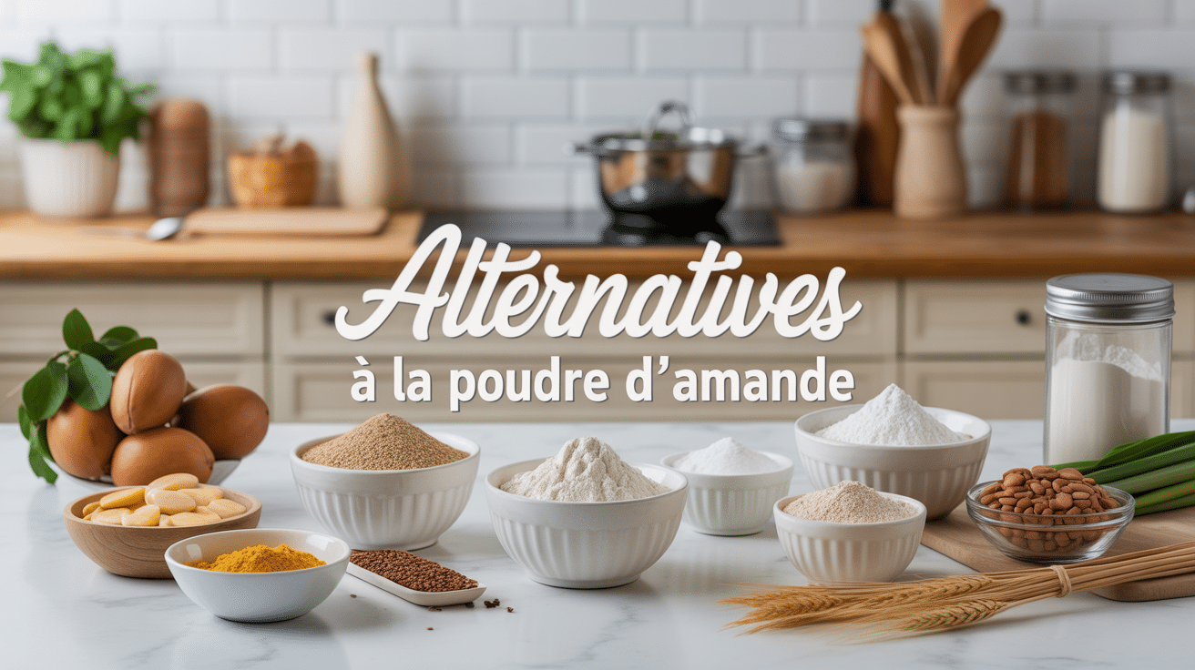 Vue ingrédients par quoi remplacer la poudre d'amande en cuisine