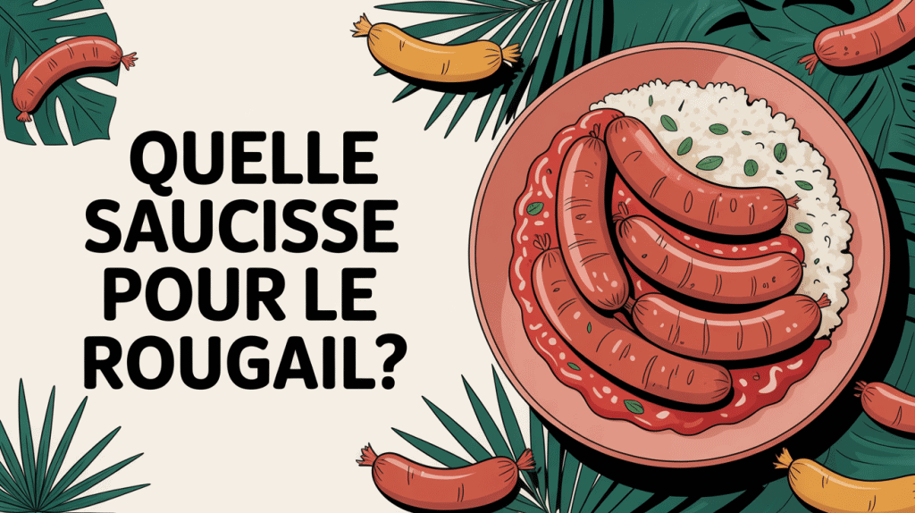 quelles saucisses pour le rougail assiette avec riz et sauce
