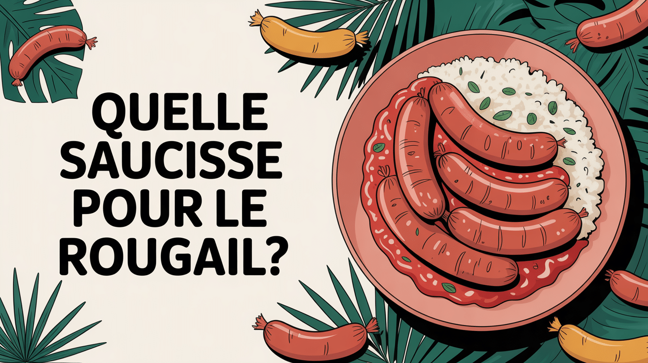 quelles saucisses pour le rougail assiette avec riz et sauce
