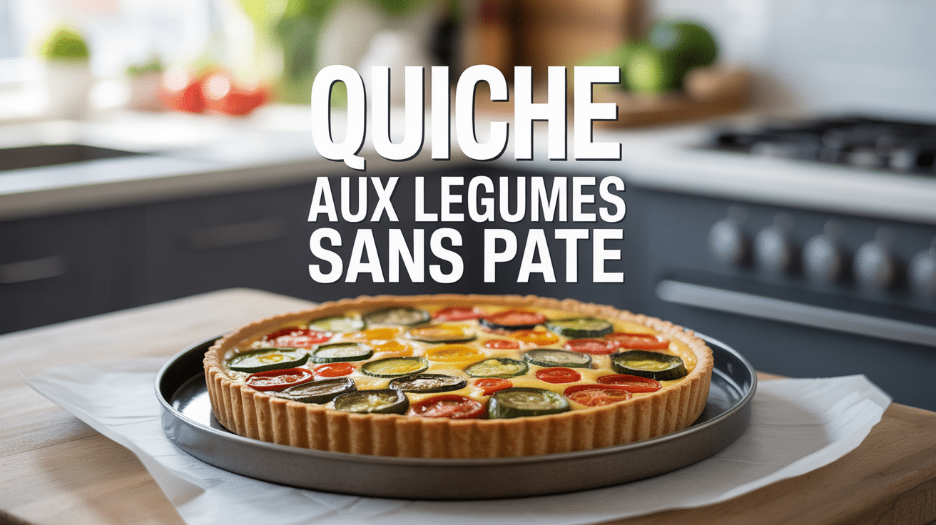 quiche aux legume sans pate dorée aux légumes variés