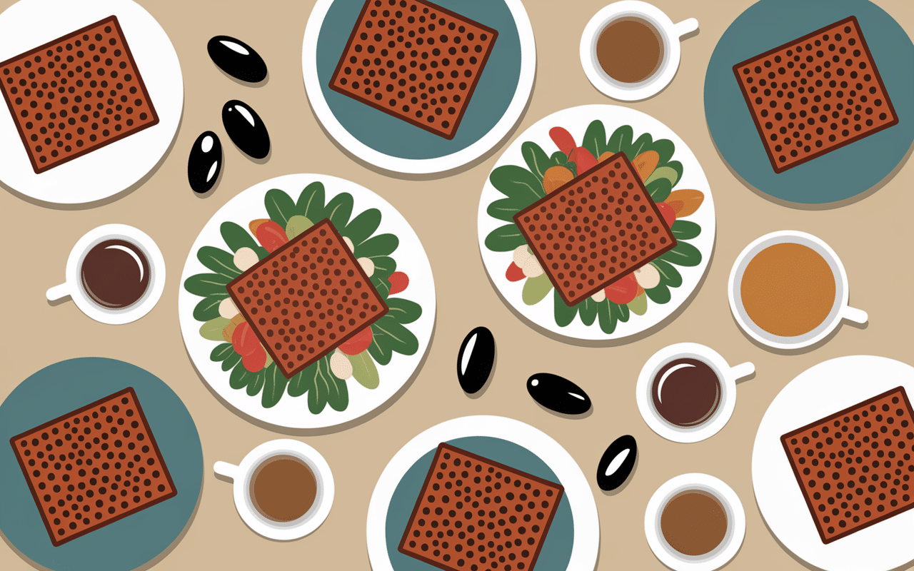 Origines recette brick à l'oeuf tunisienne sur table de fête méditerranéenne