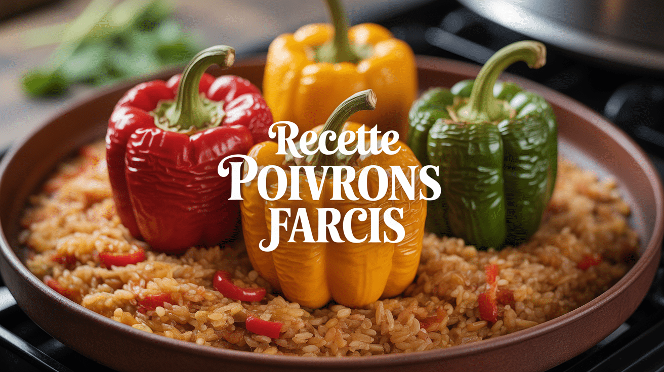 Poivrons farcis viande riz recette poivrons farcis