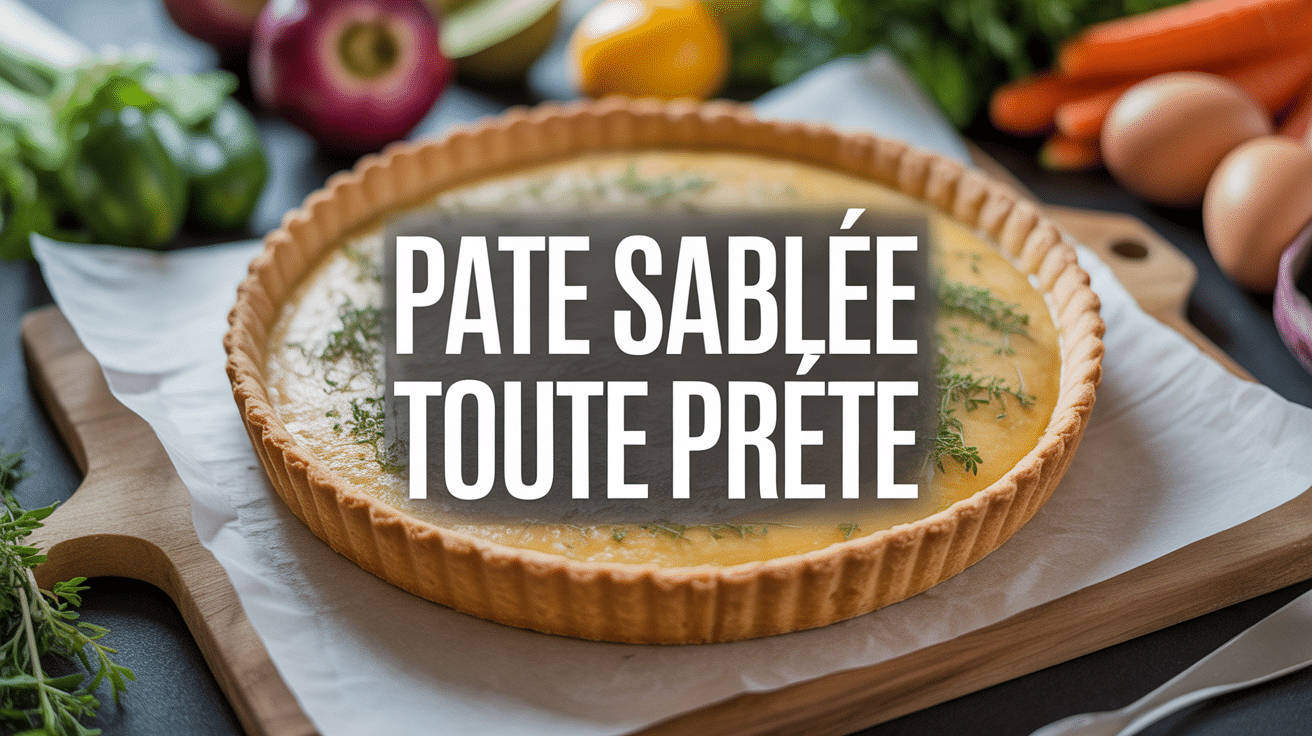 Tarte salée dorée recette salée avec pâte sablée toute prête et ingrédients frais