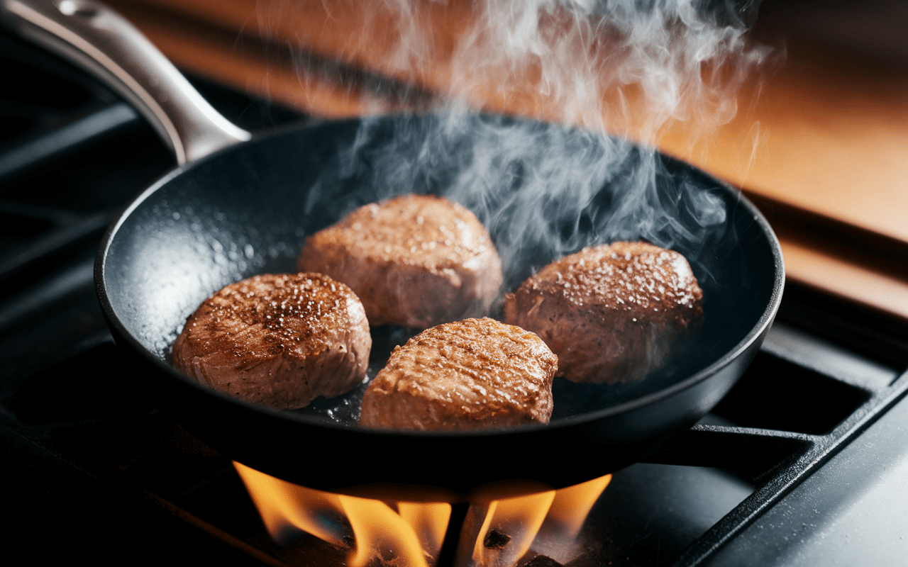 cuisson rapide recette viande à fondue à la poêle