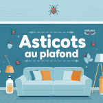 Illustration asticot au plafond, causes et solutions
