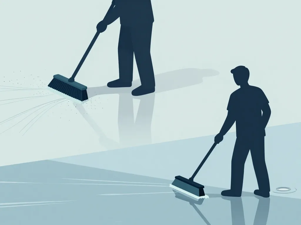 balai en silicone technique de nettoyage et raclette