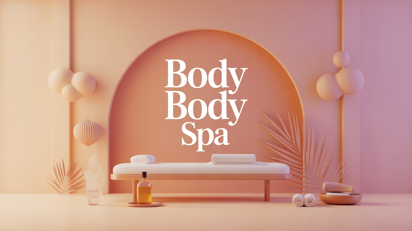 Illustration 3D body body spa ambiance zen