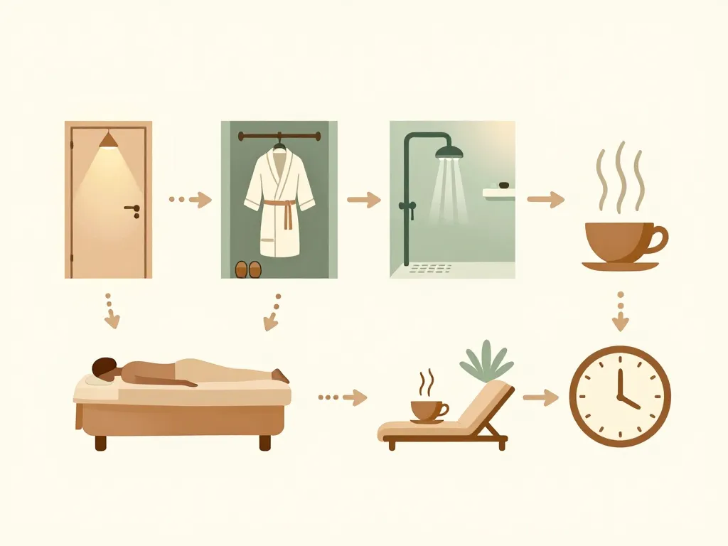 Schéma du déroulé d’une séance body body spa