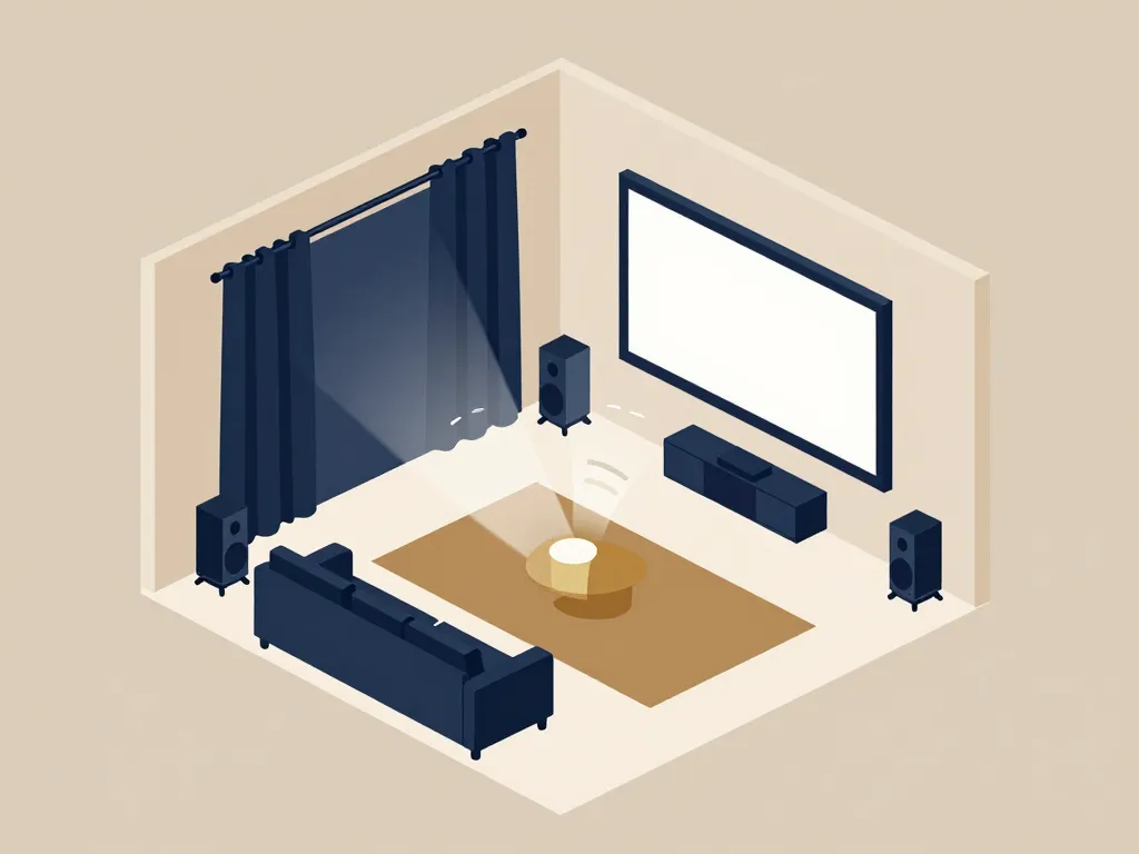 boss home theater plan de pièce optimisé