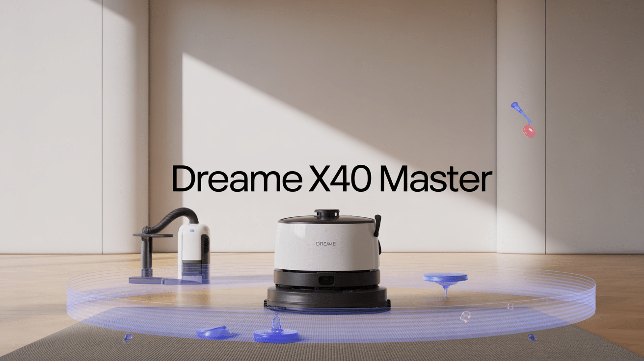 dreame x40 master test visuel robot et station