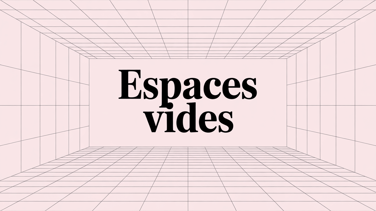 espaces vides en typographie, grille, marges et respiration