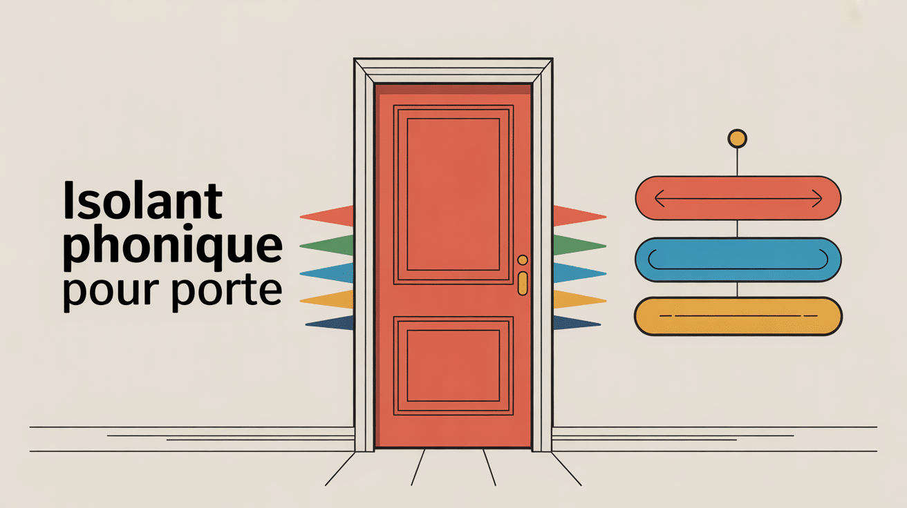 Illustration des solutions d’isolant phonique pour porte