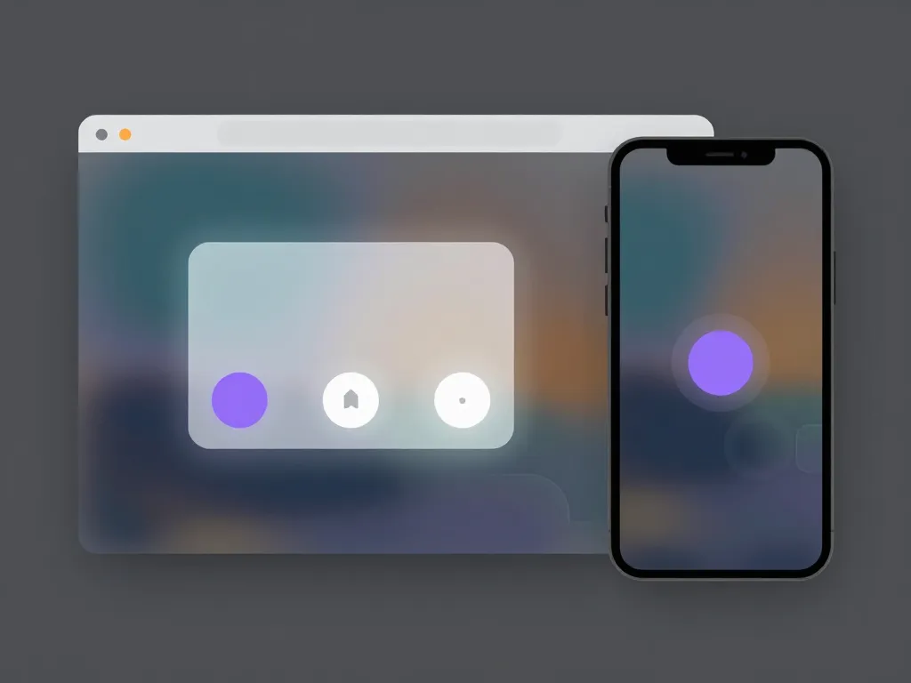 maquette UI lightbox responsive avec contrôles
