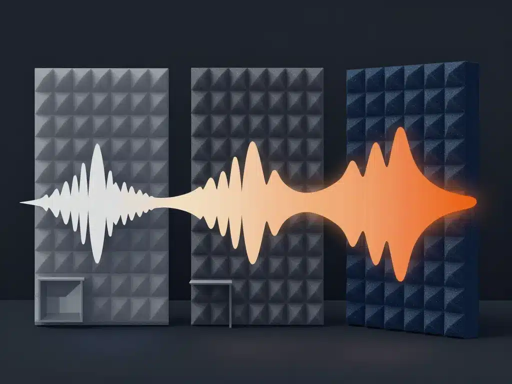 mousse acoustique studio, comparaison panneaux et absorption