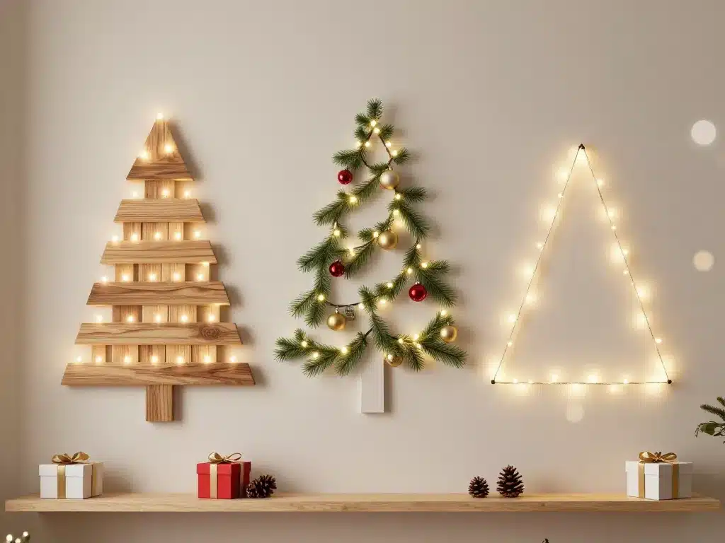 Inspiration déco sapin mural lumineux