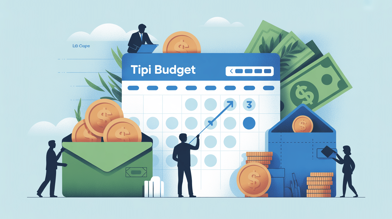 Illustration tableau de bord tipi budget
