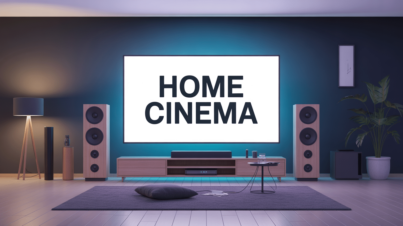 Illustration tv and home theatre pour guide home cinema